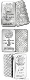 Silver Bars - 1 oz. Our Choice Design .999 Fine