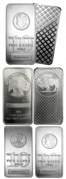 Various Silver Bars - 10 oz