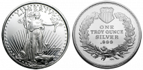 Silver Rounds - 1 Oz. Our Choice Design .999 Fine