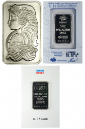 Various Palladium Bars - 1 oz.