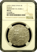 1474-1504 Spanish 4 Reale Seville Ferdinand & Isabel