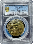 1631-65 Spain | 8 Escudo | PCGS | AU-53