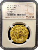 1717 Peru 8 Escudo | AU Details | NGC 