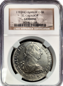 1783 Mexico | 8 Reale | Shipwreck El Cazador | Genuine