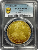 1788 | Calico, Chile | 8 Escudo | PCGS AU 58