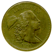 1794 Large Draped Bust One Cent | NGC Extremely Fine 40