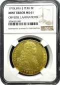 1795 | Peru 8 Escudo | MS-61