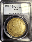1798 | Escudo | Chile | PCGS | AU-53