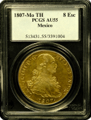 1807 Mexico 8 Escudo | AU-55 - Quality