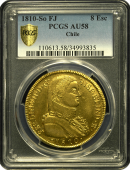 1810 Chile 8 Escudo | PCGS AU 58