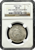1840 New Orleans | MS64 | Seated Liberty Half Dollar