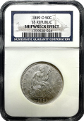 SS Republic Half Dollars | Various Dates | NGC Certified w/ Book