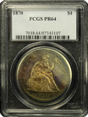 1870-P Seated Liberty Dollar | PCGS | PF64- Quality 