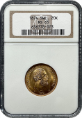 1874 | Sweden 20 Kronor | NGC MS65
