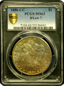 1880 | CC Morgan Silver Dollar | PCGS MS-63