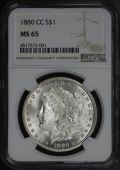 1880-CC Morgan Silver Dollar NGC MS-65
