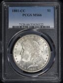 1881 | CC Morgan Silver Dollar | PCGS MS-66