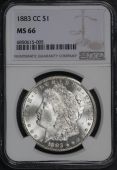1883-CC Morgan Silver Dollar |PCGS| MS-66 Quality