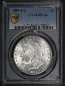 1884 | CC Morgan Silver Dollar | PCGS/NGC MS-64