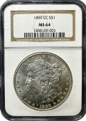 1890 | CC Morgan | NGC | MS-64