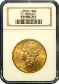 1900-P $20 Liberty Gold Coin PCGS/NGC MS-63