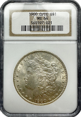 1900 | O Over CC Morgan Silver Dollar | NGC | MS-64