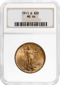 1911-D | St. Gaudens | NGC or PCGS | MS-64