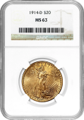 1914-D | St. Gaudens | NGC or PCGS | MS-63
