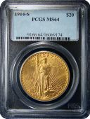 1914-S | St. Gaudens | NGC or PCGS | MS-64