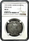 1925 | Norse Silver Medal (Thin) | NGC MS64