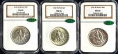 1935 3 Coin Set | Texas Commemorative Half Dollars | NGC MS66