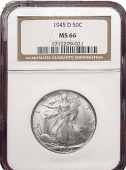 Various Date Walking Liberty Half Dollar | PCGS or NGC | MS-66