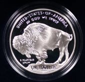 2001 American Buffalo U.S. Mint Commemorative Silver Dollar Proof in Box