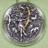 2019 2-oz Niue Silver Artemis Commemorative Coin