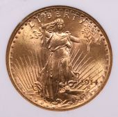 1914-S $20 St. Gaudens Double Eagle NGC MS-65 CAC