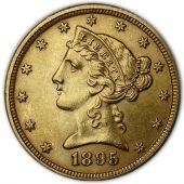 $5 Liberty Gold - About Uncirculated Quality