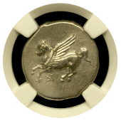 Greek Pegasus Silver Stater | NGC | AU Star | 5x5 Fine Style