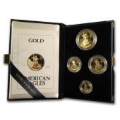 Four-Coin Gold American Eagle Proof Sets (Back-Dates)