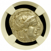 Attica Silver Owl About Uncirculated - Quality