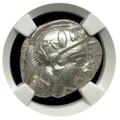 Attica, Athens | Silver Owl Tetradrachm | Full Crest | AU 5x4