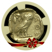 Attica Silver Owl | NGC | Choice AU- Quality