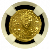 Tiberius II Constantine Gold Solidus | Choice Mint State 