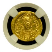 Leo I Gold Solidus | NGC | Mint State 5x4 