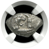 Lydia | Croesus | Silver Stater | AU 5x3