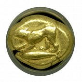 Cyzicus Electrum Stater 'Hound on Tunny' NGC CHVF 4x4
