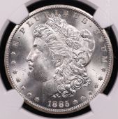 1885-CC Morgan Silver Dollar – NGC MS66+ | Carson City