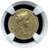 Tiberius | Gold Aureus | Choice About Unc. 5X3