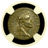 Caligula Silver Denarius NGC CHAU 