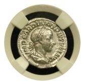 Roman Gordian III Silver Denarius NGC XF
