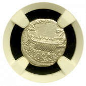 “Legionary” Silver Denarius of Marc Antony  Choice About Unc.